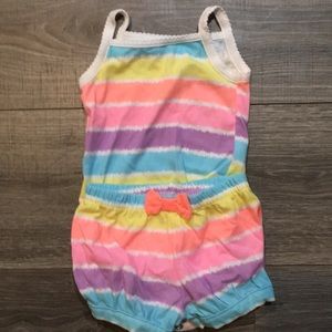 Multicolor Tank top and short set